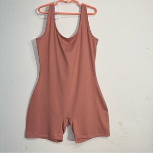NWT American Eagle Women’s Romper Bodysuit M Pink‎ Sleeveless Stretchy Casual